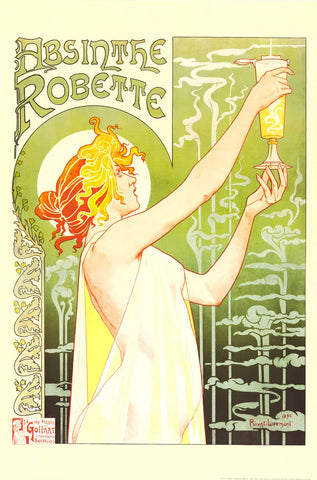 Absinthe Robette French Ad Art Poster 24x36
