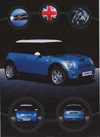 Mini Cooper Car Poster