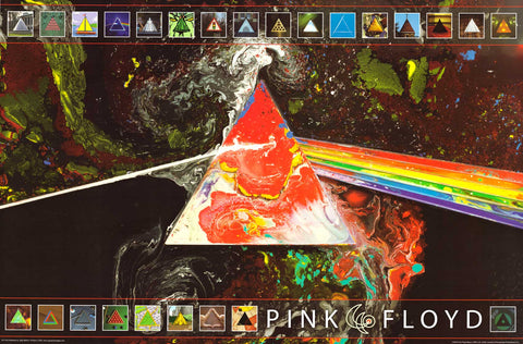 Pink Floyd Dark Side Prism Permutations Poster