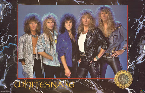 Whitesnake Band Portrait 1989 Poster 23x35