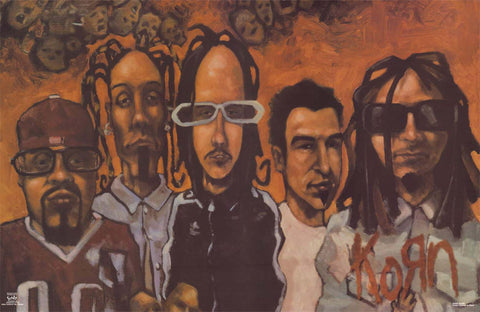 Poster: Korn - Band Art 22"x34"