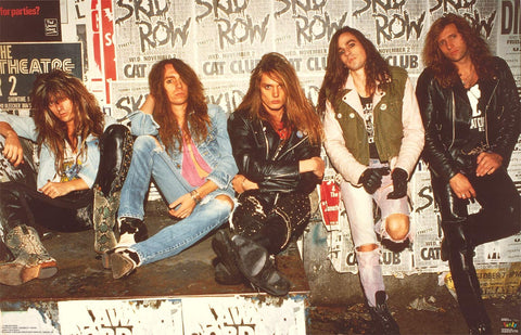 Skid Row Band Portrait 1989 Poster 22x35