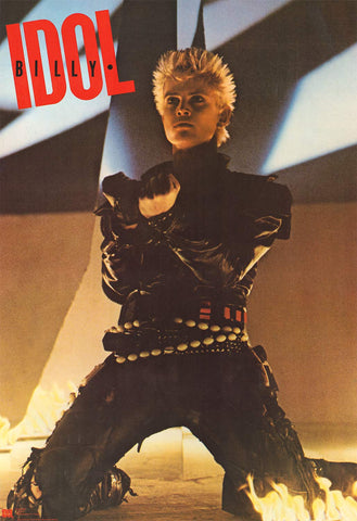 Billy Idol On Stage Portrait Poster 23x34