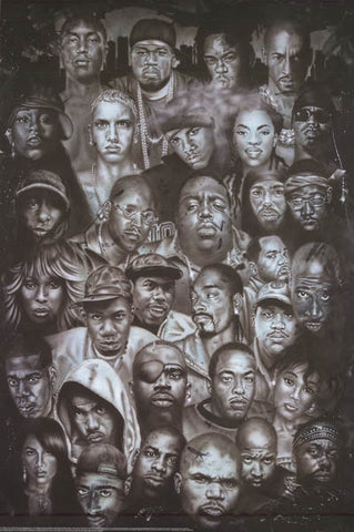 Rap Gods Hip Hop Hall of Fame Poster