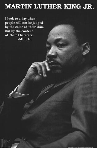 Martin Luther King Jr Character Quote Poster