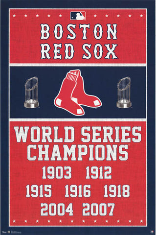Boston Red Sox World Series Poster