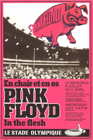 Pink Floyd In the Flesh Montreal Poster 24x36