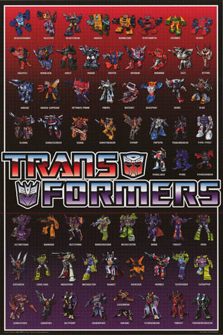 Transformers Autobots and Decpticons Poster