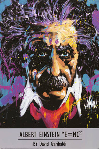 David Garibaldi Albert Einstein Art Poster