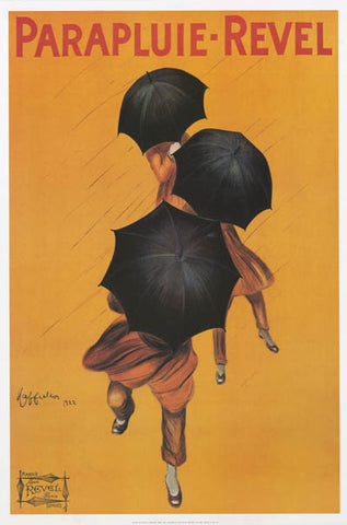 Leonetto Cappiello Parapluie-Revel Umbrellas Poster