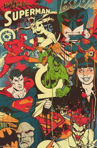 DC Comics Superheroes Poster