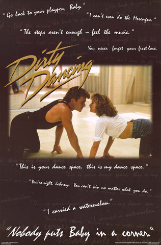 Dirty Dancing Movie Quotes Poster 23x35