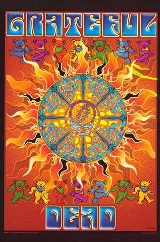 Grateful Dead Sun & Bears Poster 24x36