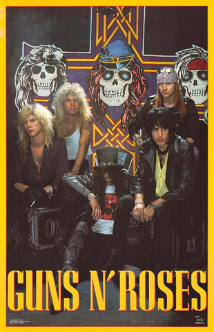 Poster: Guns N' Roses 1988 Band Poster (22"x34")