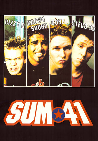 Sum 41 Band Nicknames Poster 24x34