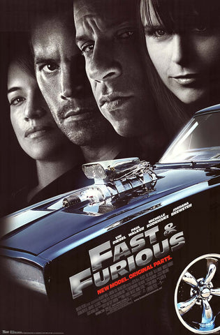 Fast and Furious Movie Poster 22x34