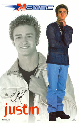 NSYNC Justin Timberlake 2000 Portrait Poster 22x34