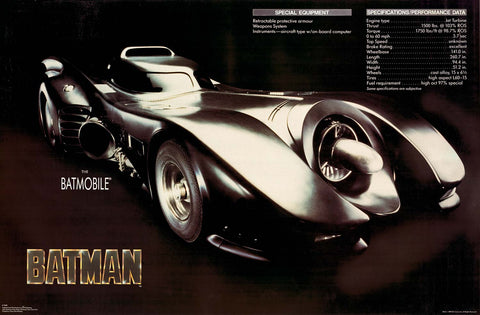 Poster: Batman (1989) - The Batmobile(23"x35")