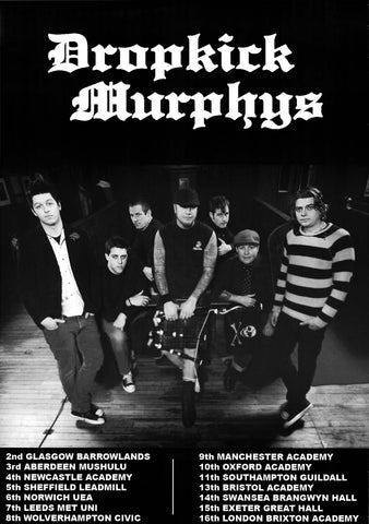 Dropkick Murphys UK Tour Poster 24x34