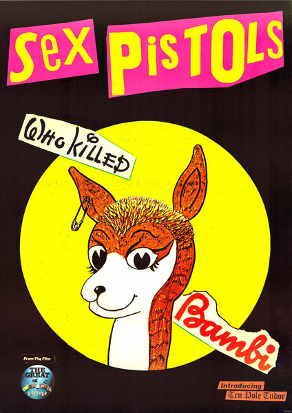 Sex Pistols Who Killed Bambi Poster 23x33 Bananaroad