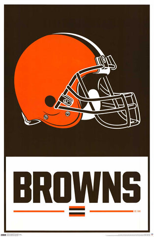 Poster: Cleveland Browns - NFL Team Logo Poster (22"x34")