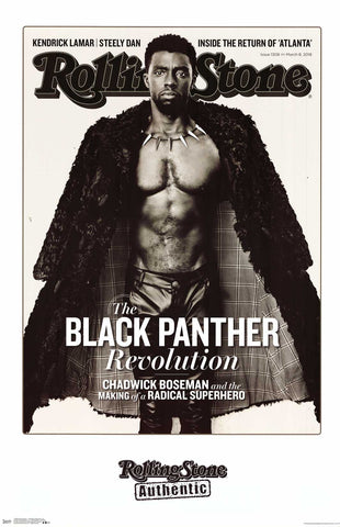 Chadwick Boseman / Black Panther - Rolling Stone Magazine Poster 22x34